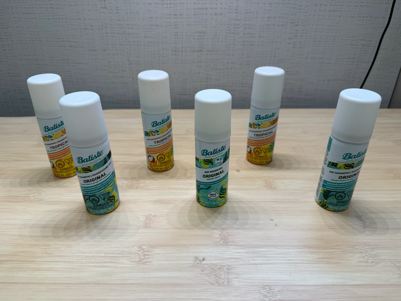 6 Batiste Dry Shampoo Mini Travel Size