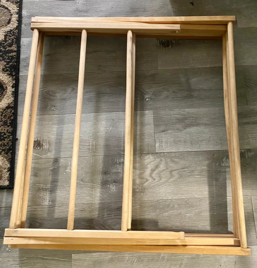 Wooden accordion clothes drying rack - photo 4