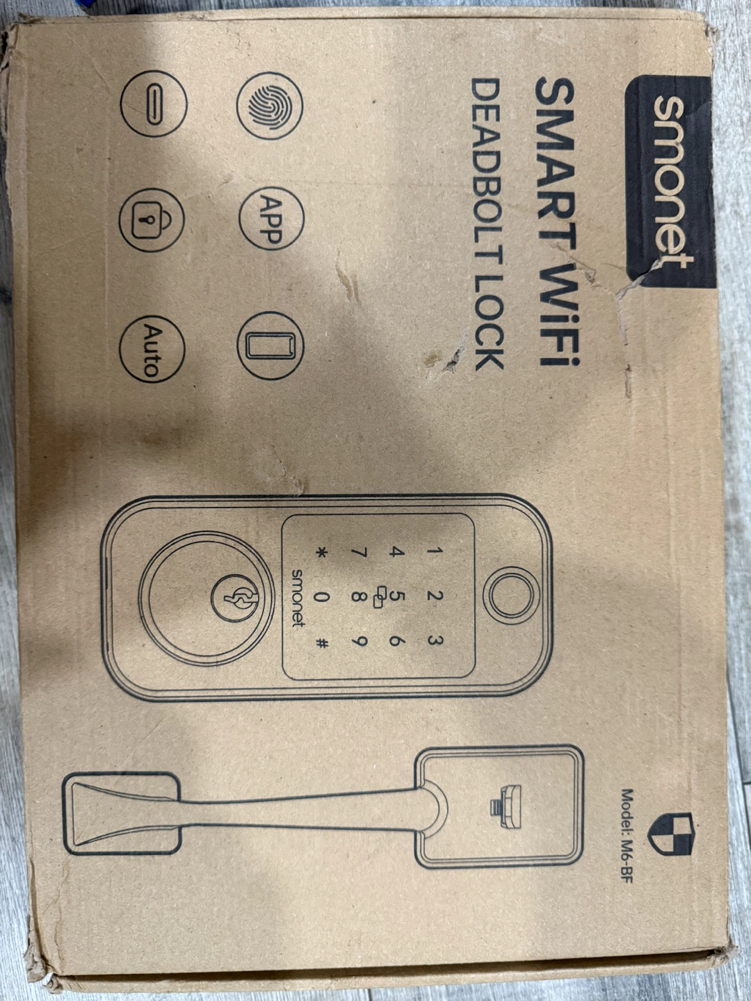 Smonet Smart WiFi Deadbolt Lock M6-BF - photo 4