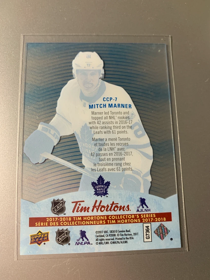 2017-2018 Tim Hortons Hockey Card Set - McDavid & Marner - photo 2