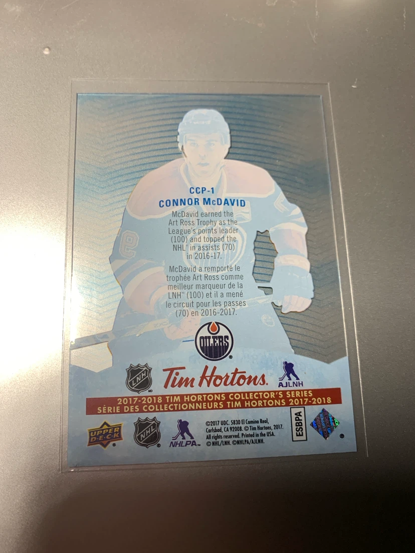 2017-2018 Tim Hortons Hockey Card Set - McDavid & Marner - photo 4