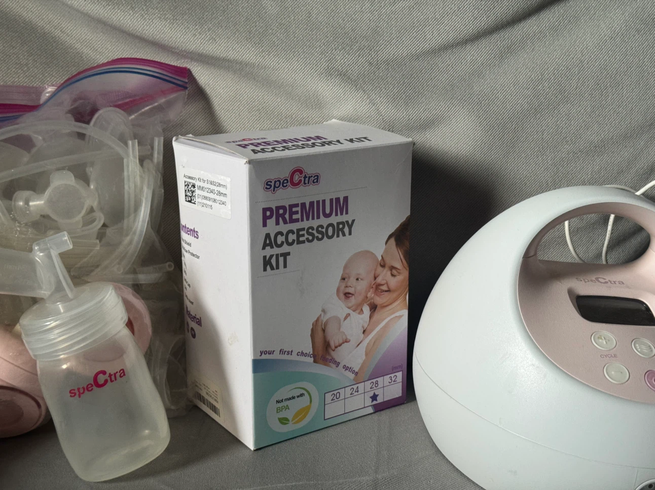 Spectra Breast Pump with 28mm Accessory Kit