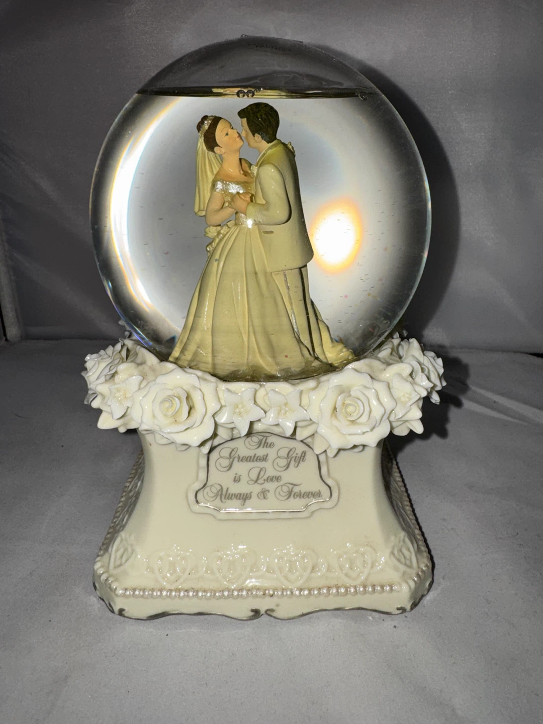 San Francisco Music Box Company Wedding Snow Globe