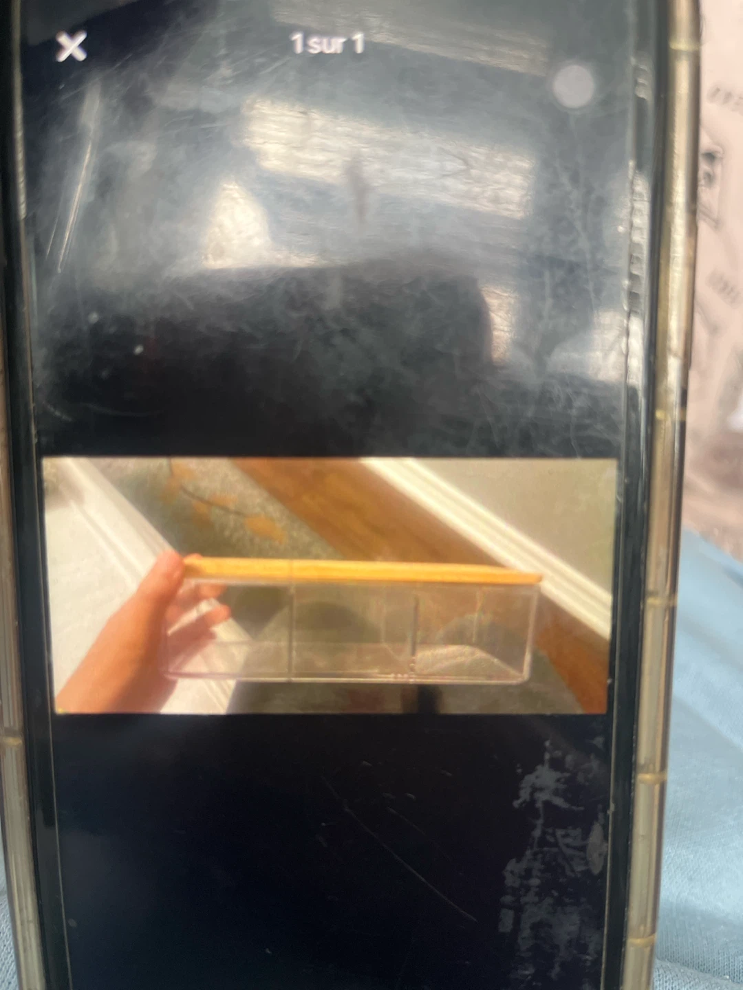 Clear Acrylic 3-Section Organizer with Bamboo Lid