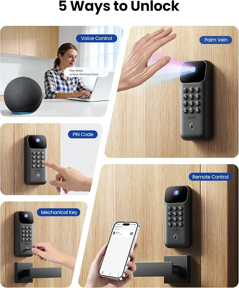 Lockin Venokey Palm Vein Smart Lock - photo 4