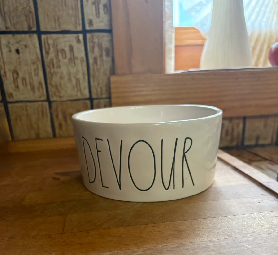Rae Dunn Devour Ceramic Pet Bowl - photo 2