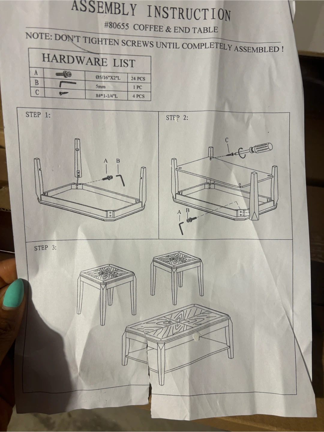 3-Piece Coffee and End Table Set - photo 5