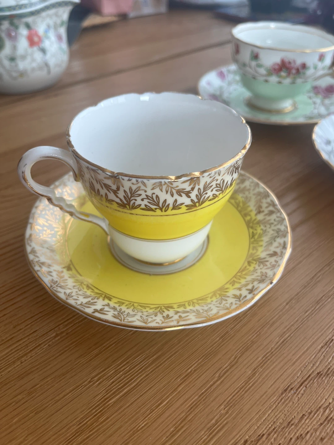Vintage Bone China Tea Cup and Saucer Set - photo 2