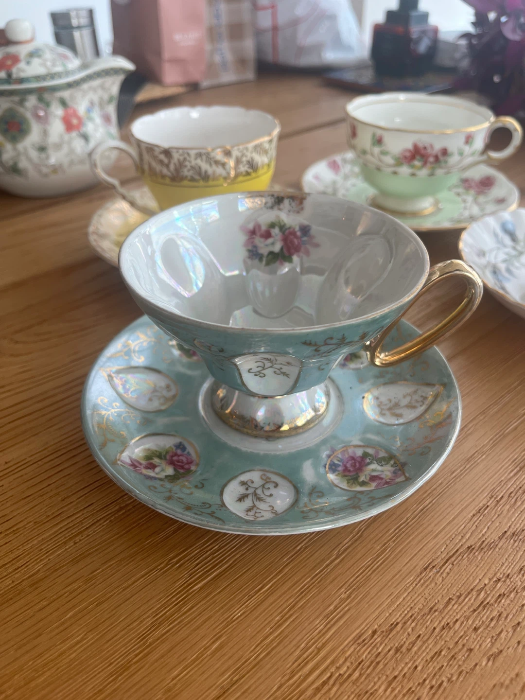 Vintage Bone China Tea Cup and Saucer Set - photo 3