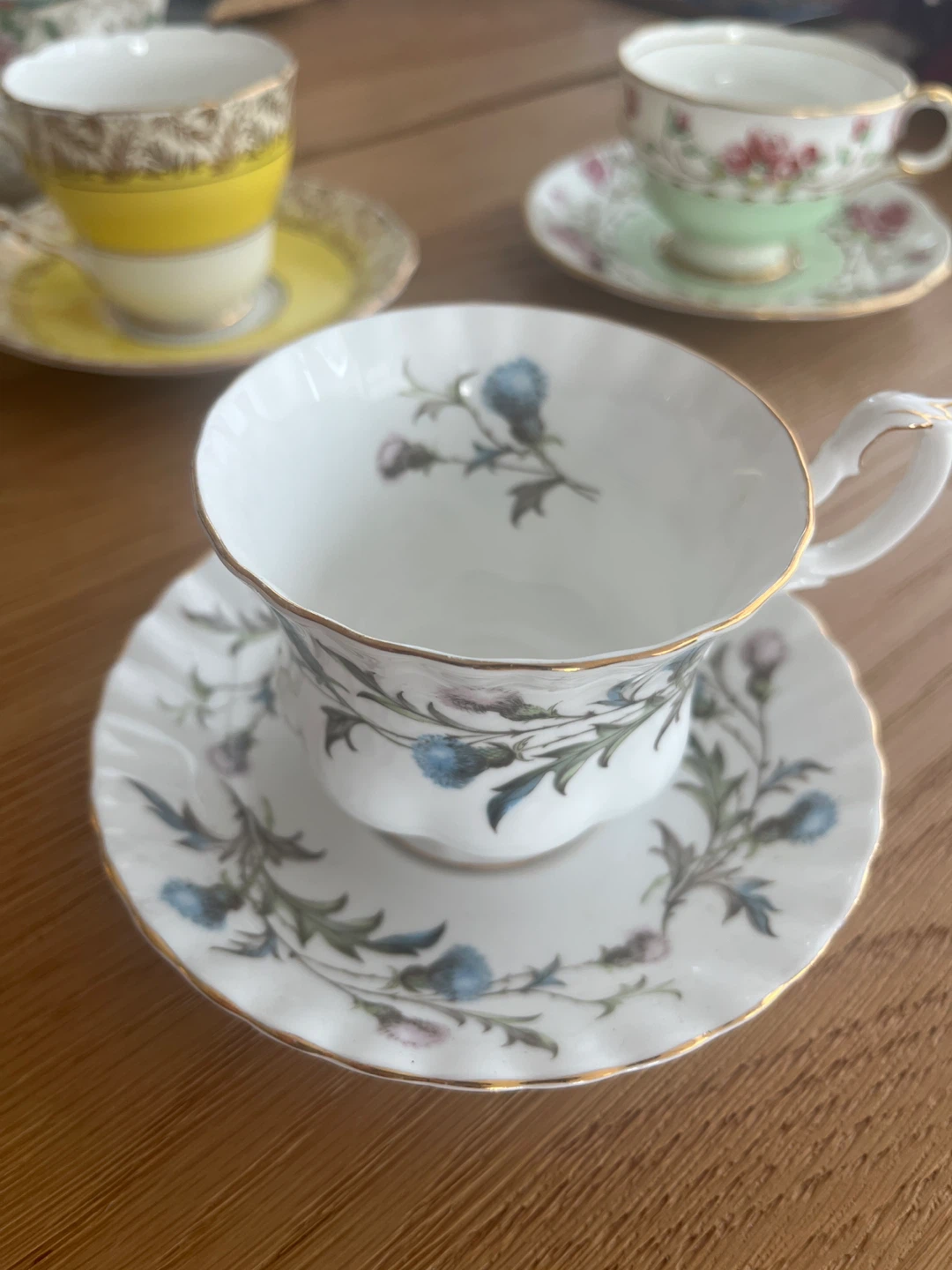 Vintage Bone China Tea Cup and Saucer Set - photo 4