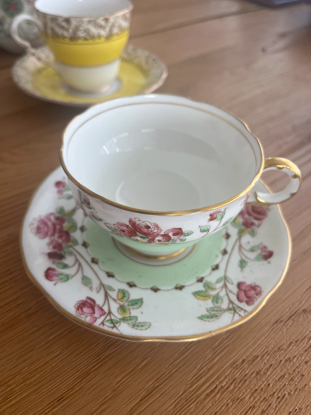 Vintage Bone China Tea Cup and Saucer Set - photo 5