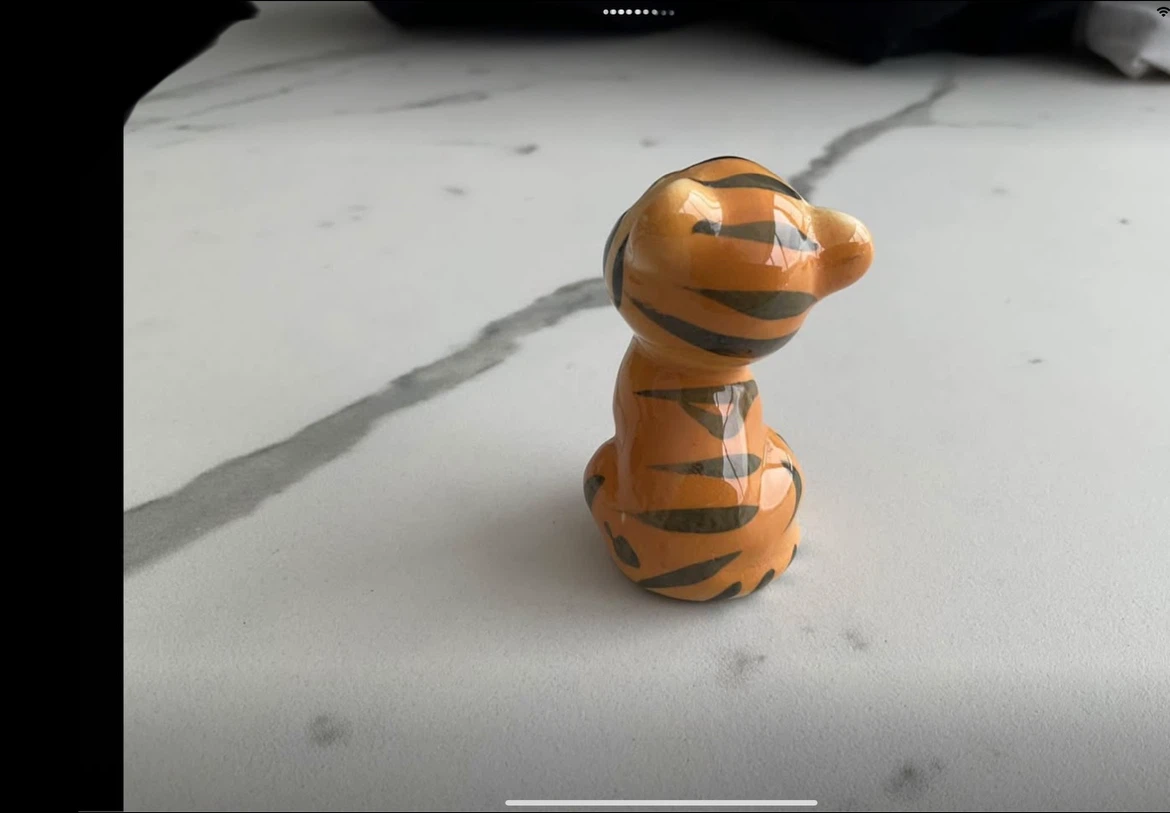 Vintage Ceramic Tiger Figurine - photo 3