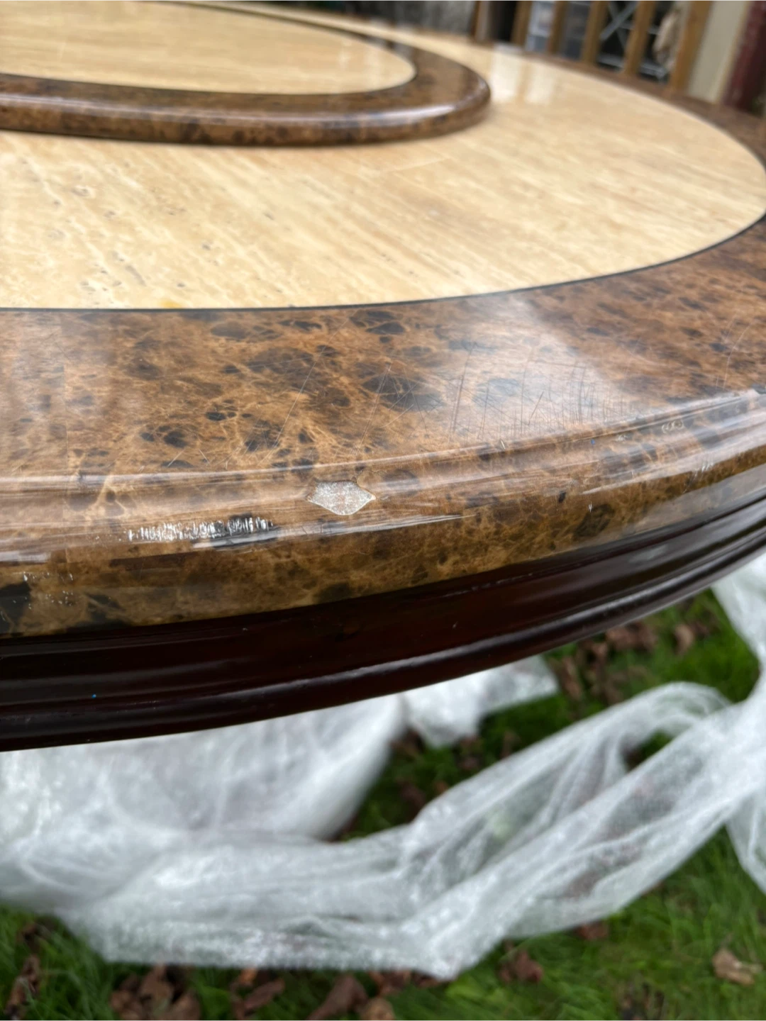Round marble top dining table - photo 5