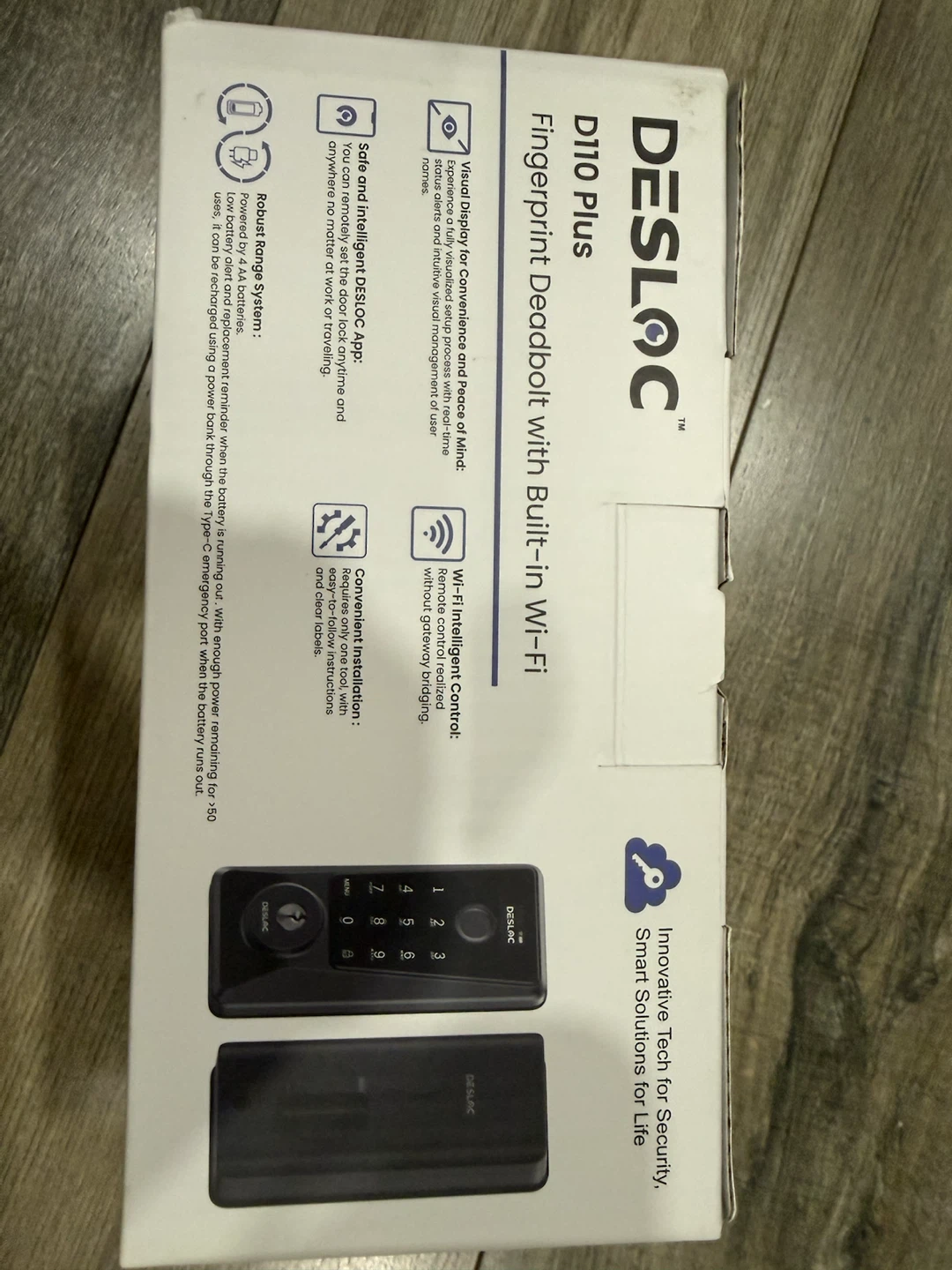 DESLOC D110 Plus Fingerprint Wi-Fi Deadbolt - photo 3
