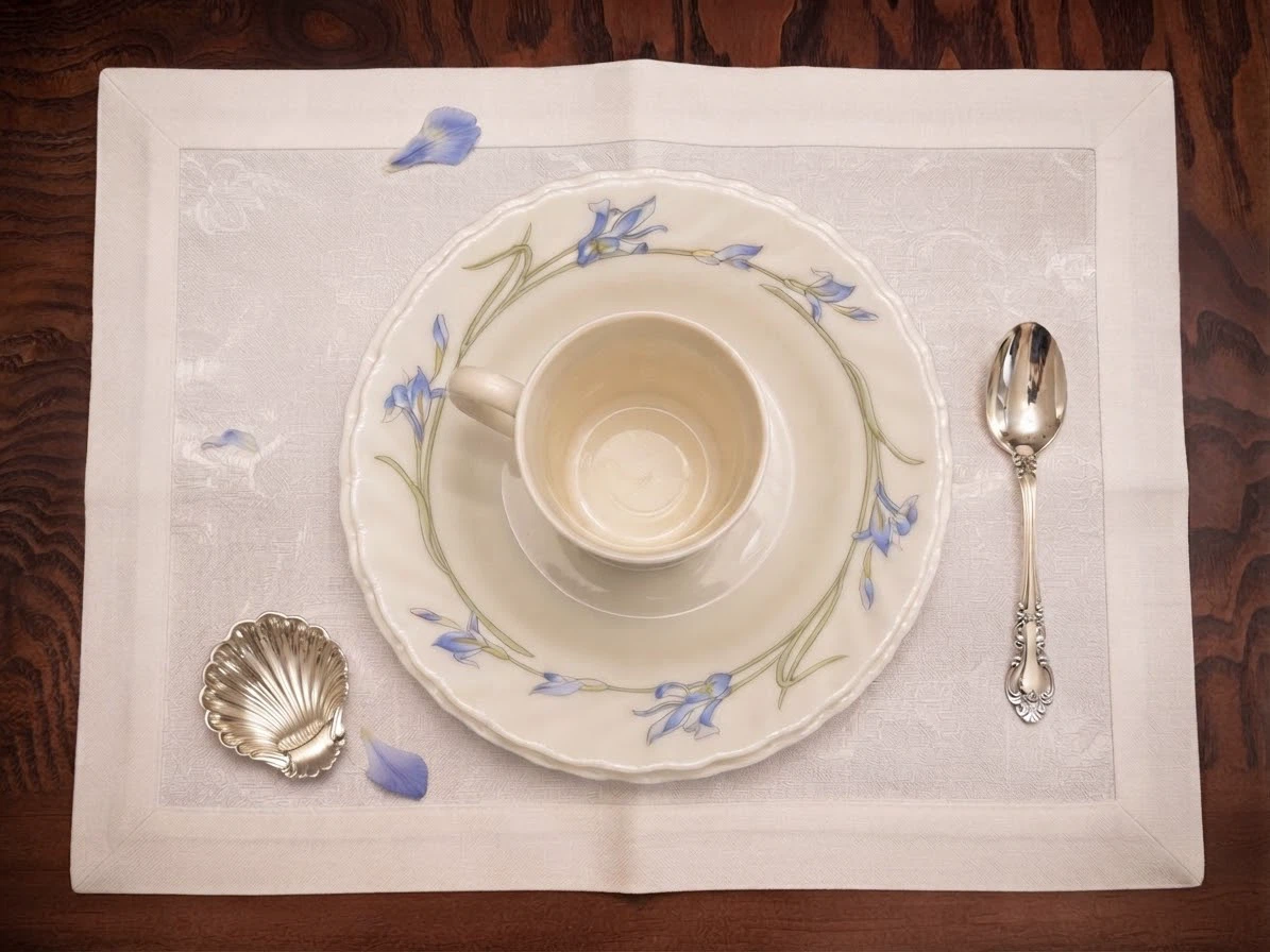 VTG 21-Piece Arcopal France "Diana" Dinnerware Set (Blue Iris) - photo 2