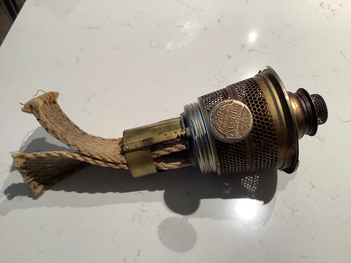 Vt Aladdin Model B Nu-Type Oil/Kerosene Brass Lamp Burner 🐞 - photo 4