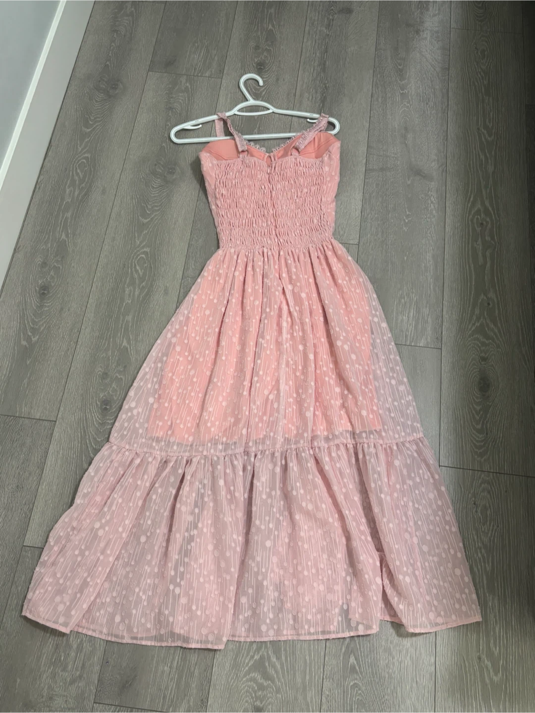 Pink Swiss Dot Maxi Dress - photo 2