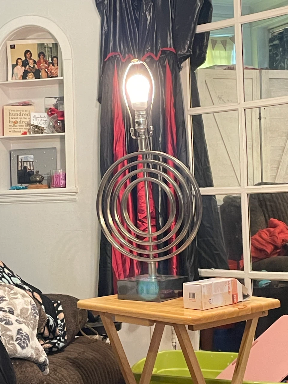Set of Two MCM style Modern Metal Table Lamps - photo 3
