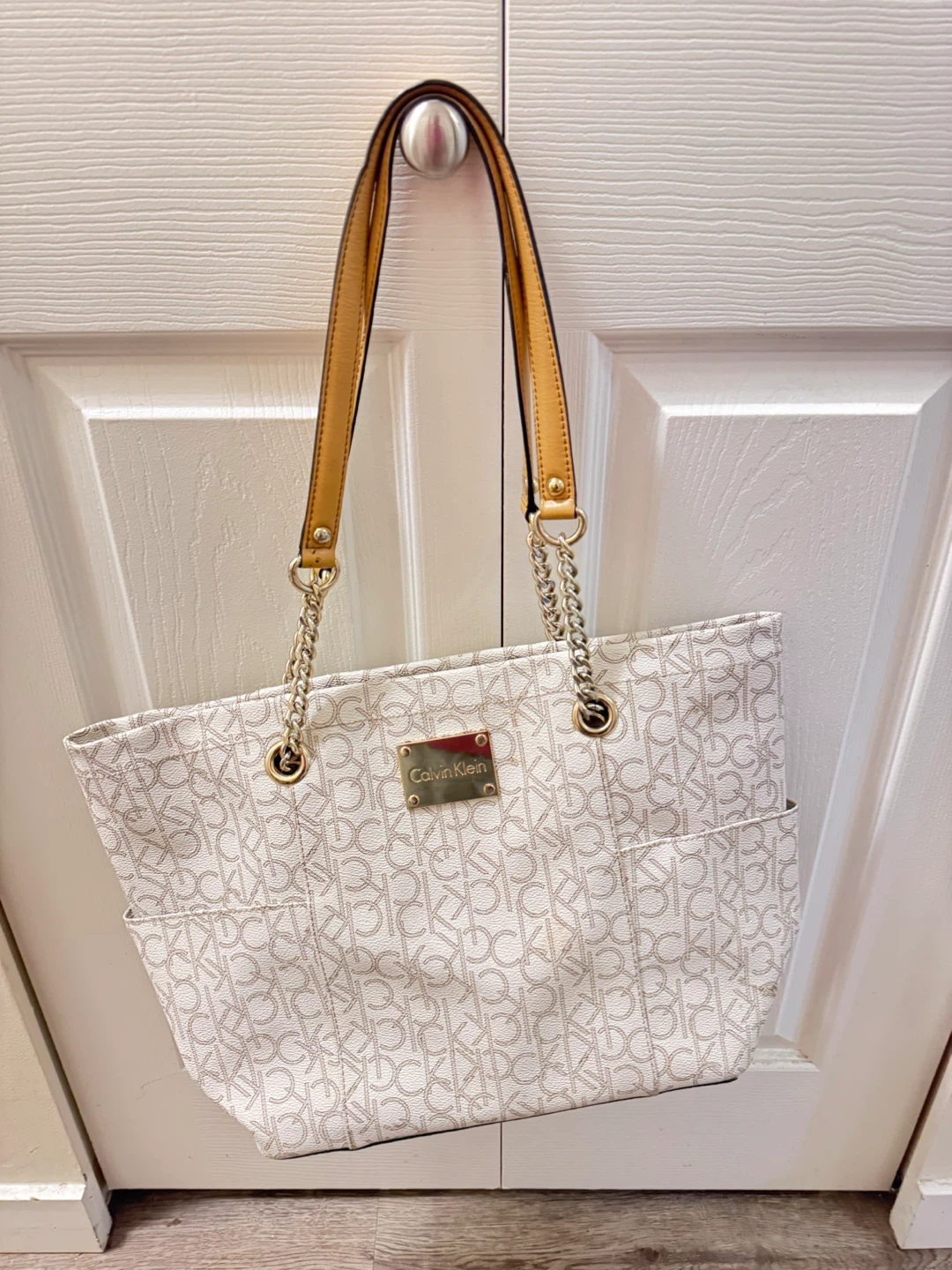 Calvin Klein monogram tote bag
