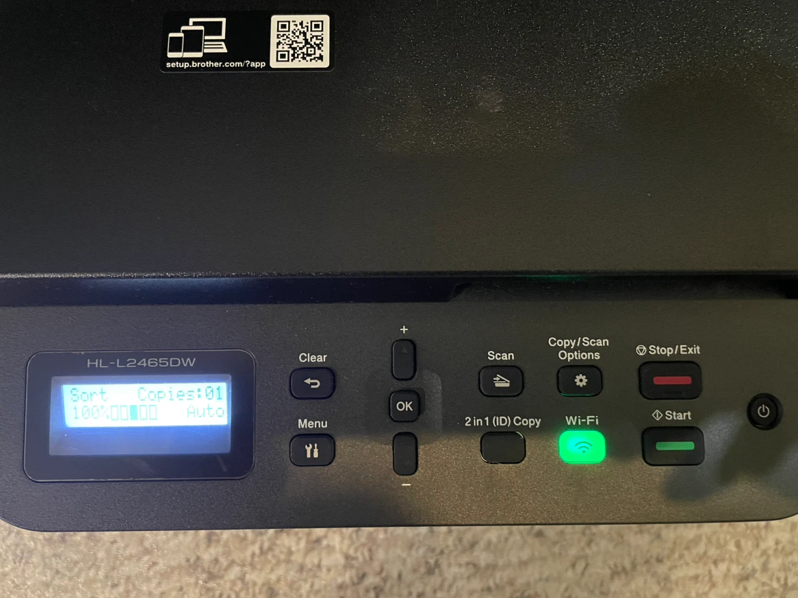 Brother HL-L2465DW Wireless Monochrome Laser Printer/Scan/Copy - photo 3