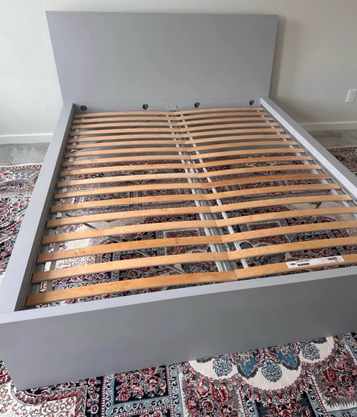 IKEA King bed frame grey colour - photo 2