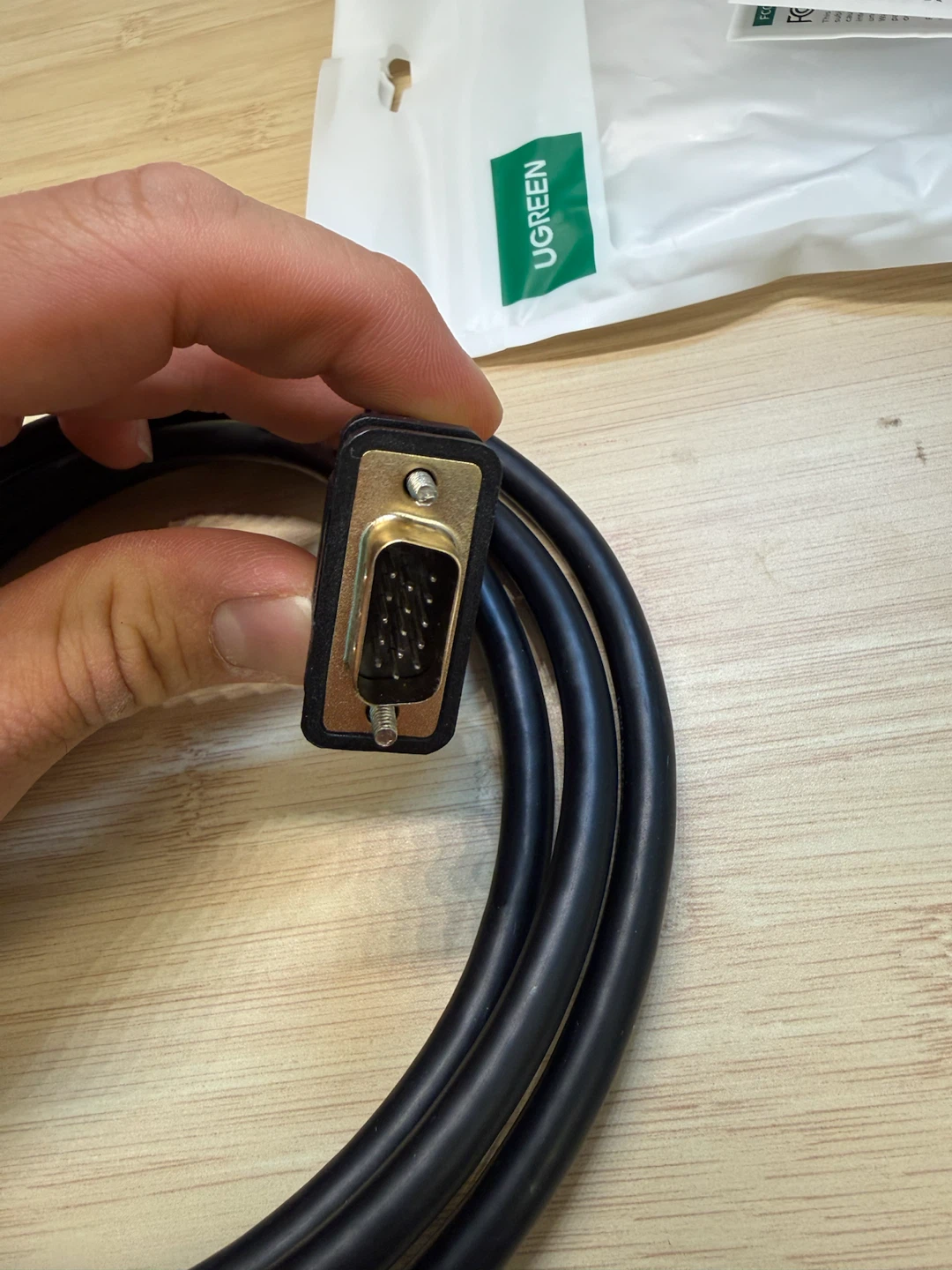 UGREEN DisplayPort to VGA Male Cable - photo 3