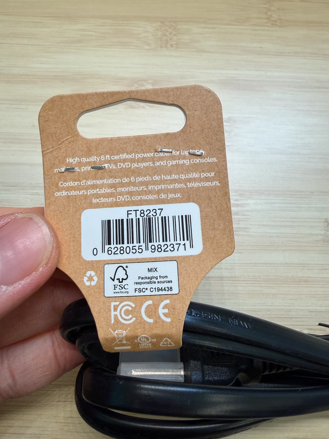 Furo 6 ft Certified Power Cable - photo 5