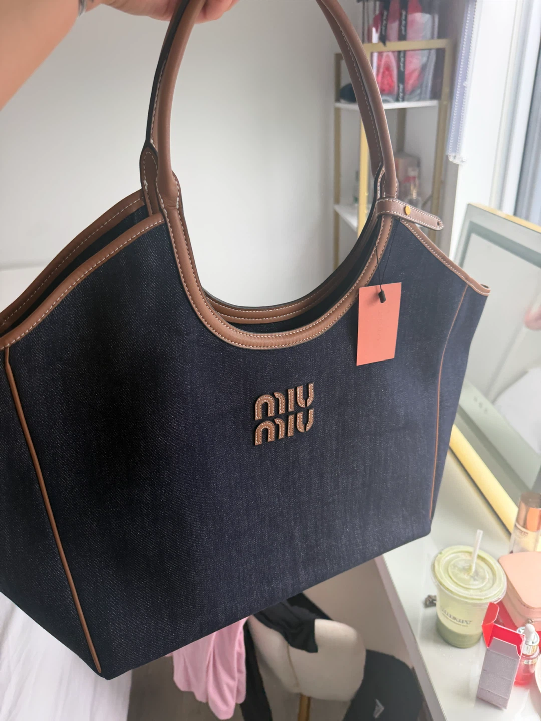 Miu Miu Denim Tote Bag - photo 2