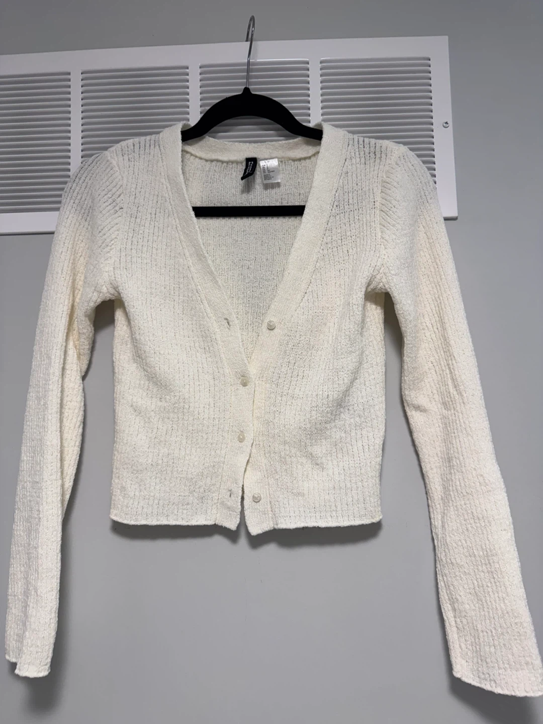H&M Divided White Cardigan