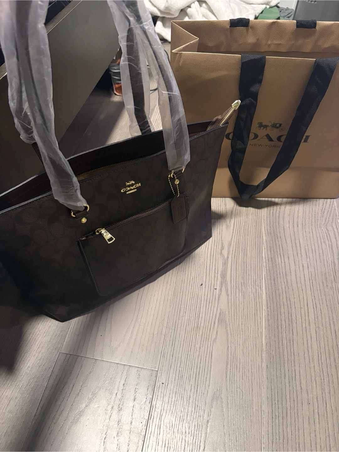 Coach Signature station Tote Bag