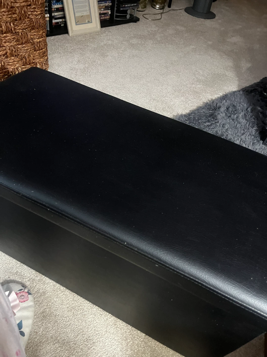 Black Storage Ottomans - photo 3