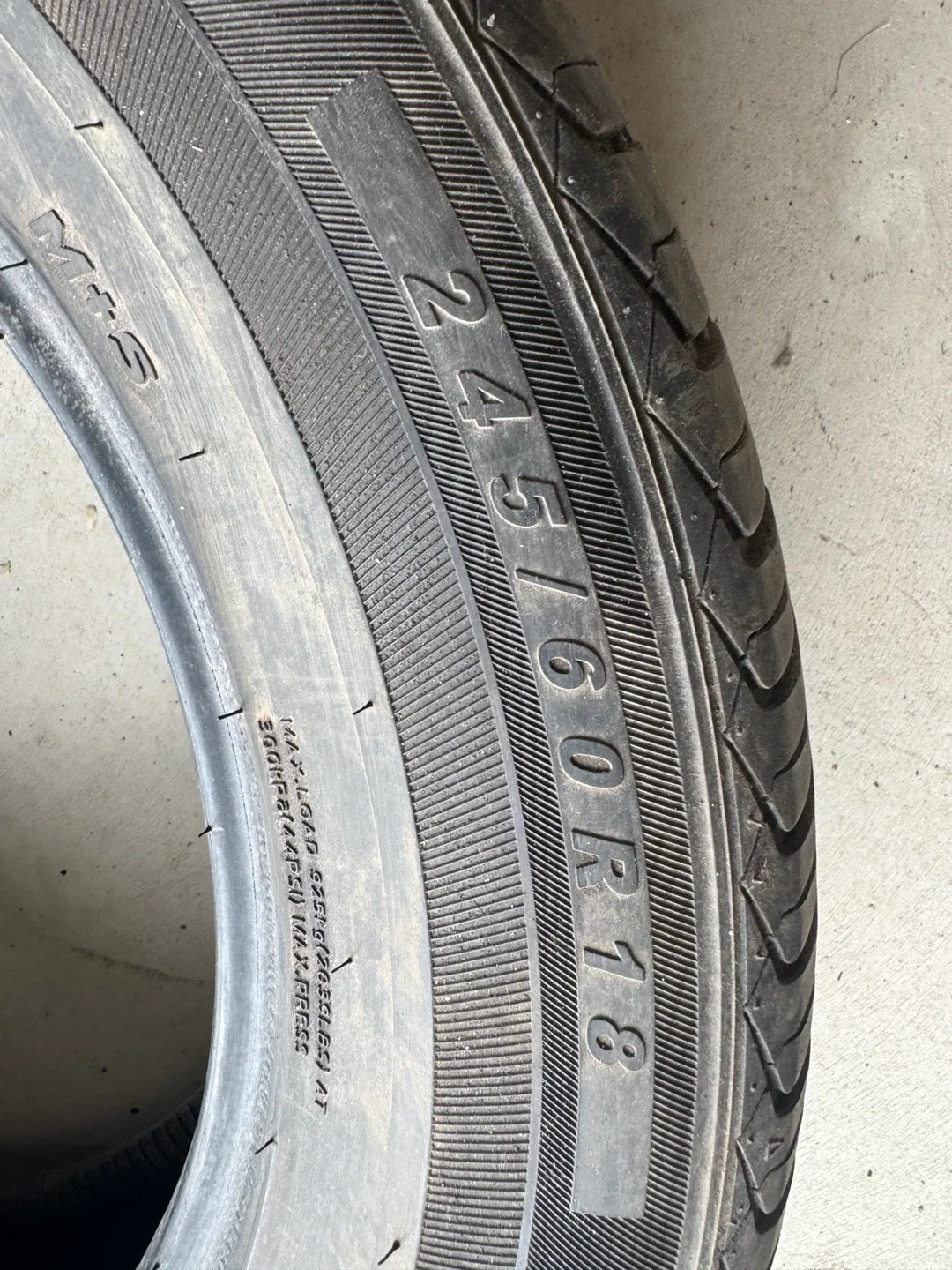 245/60R18 Cotechoo (Set of 4) - Excellent Tread (dot 0625) - photo 4