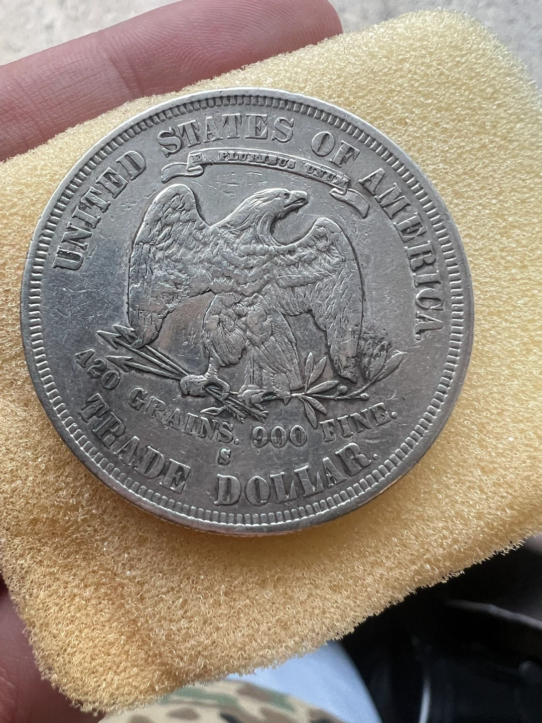 1878 s trade dollar chopmarked xf40 - photo 2