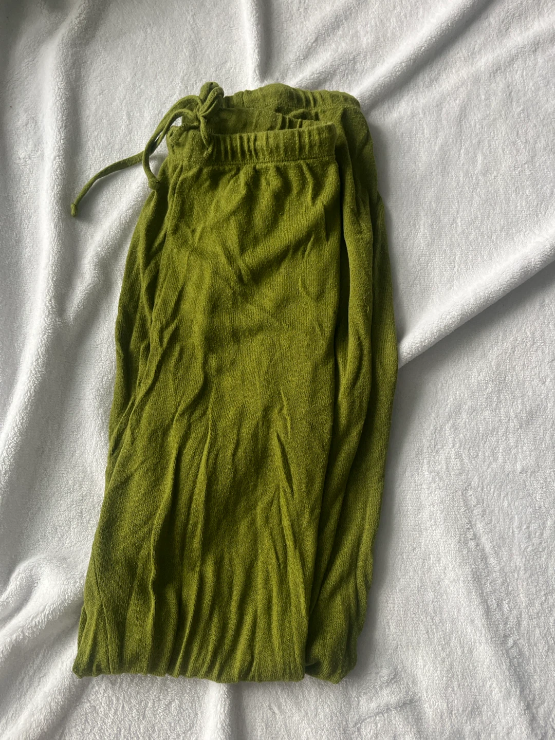 Olive Green Knit Lounge Pants