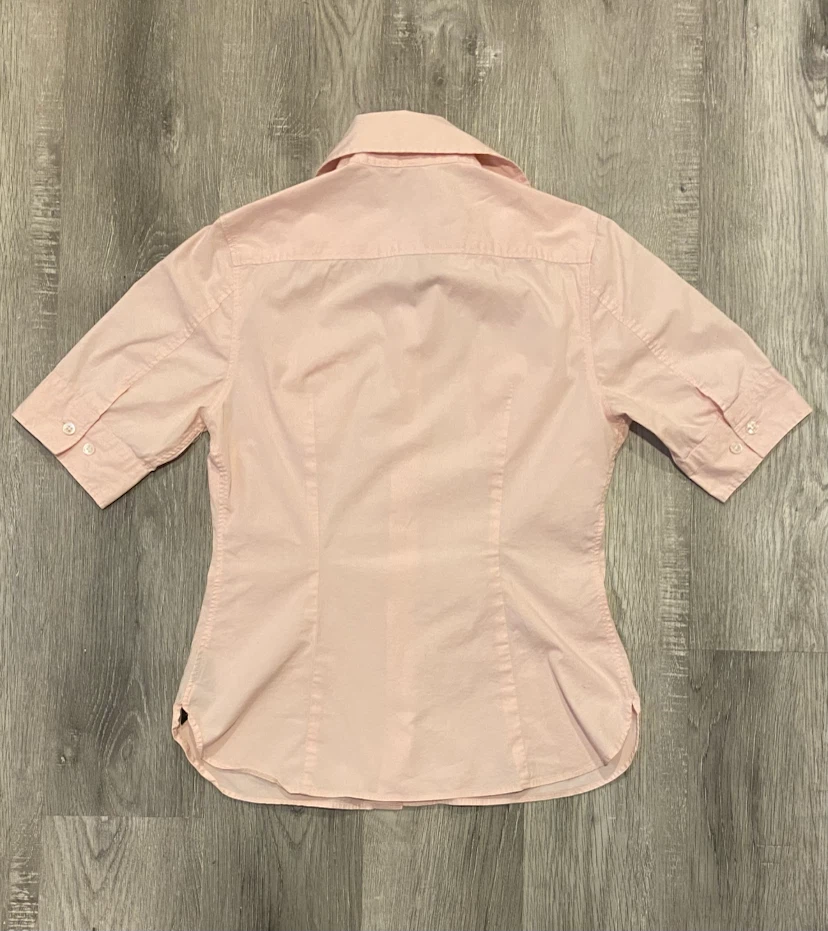 Vintage Jacob Pale Pink Short Sleeve Button-Up Shirt Size XS - photo 2