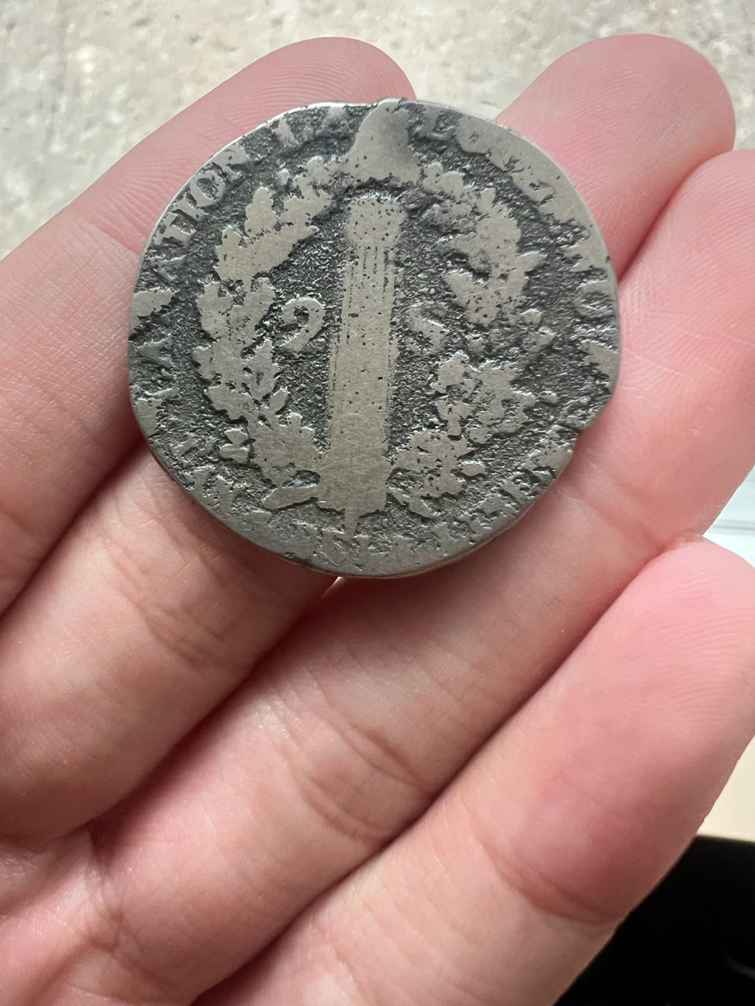 Louis XVI 1792 2 sols frances Coin - photo 2
