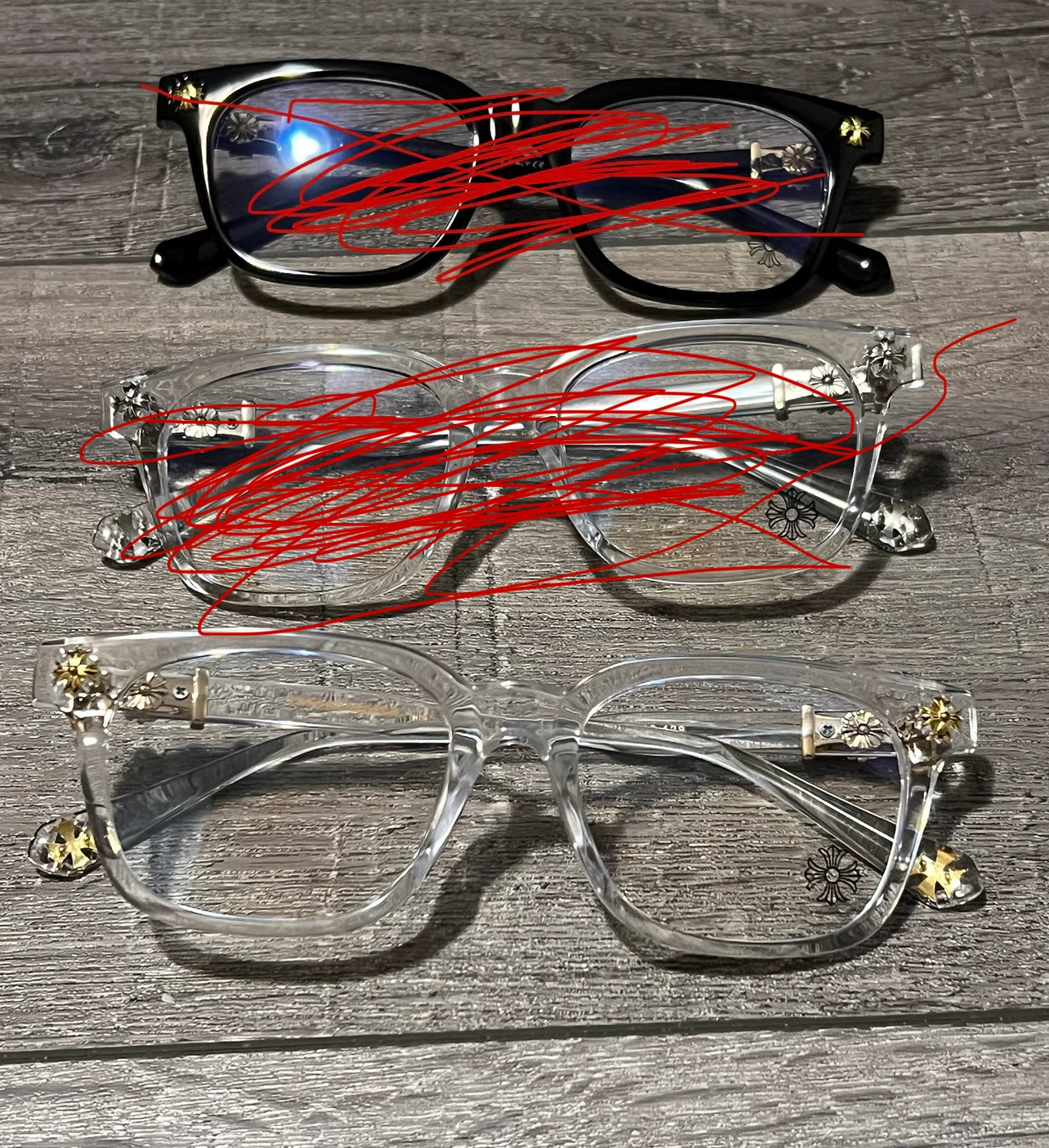 1:1 Chrome Hearts glasses