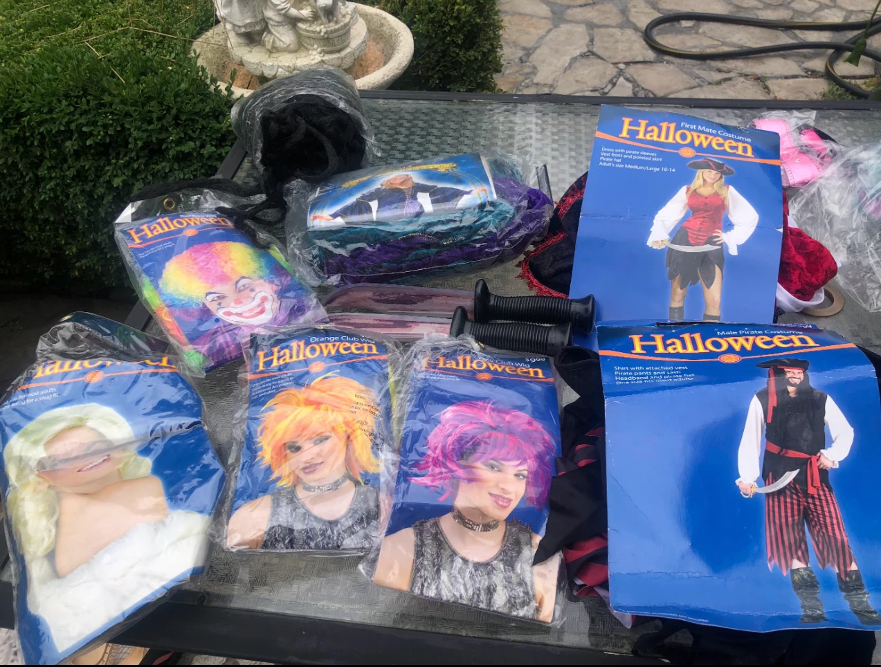 Assorted Halloween Decor and Costumes Bundle