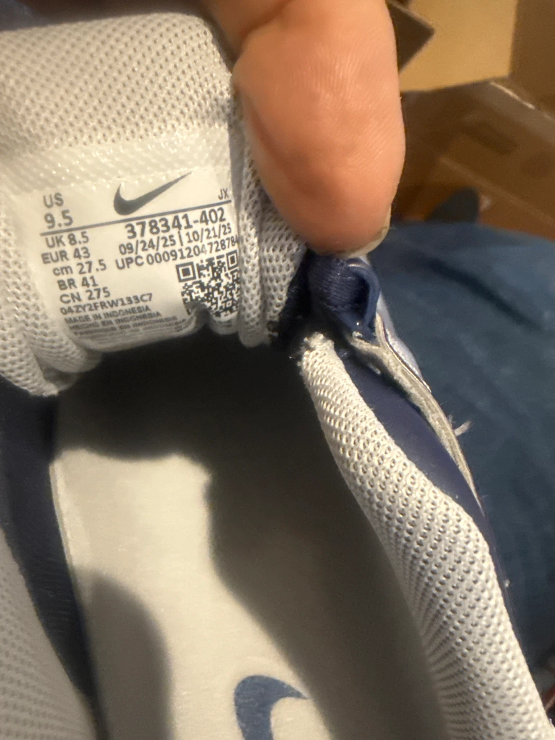 Nike Shox Sneakers Silver and Blue Size 9.5 - photo 5