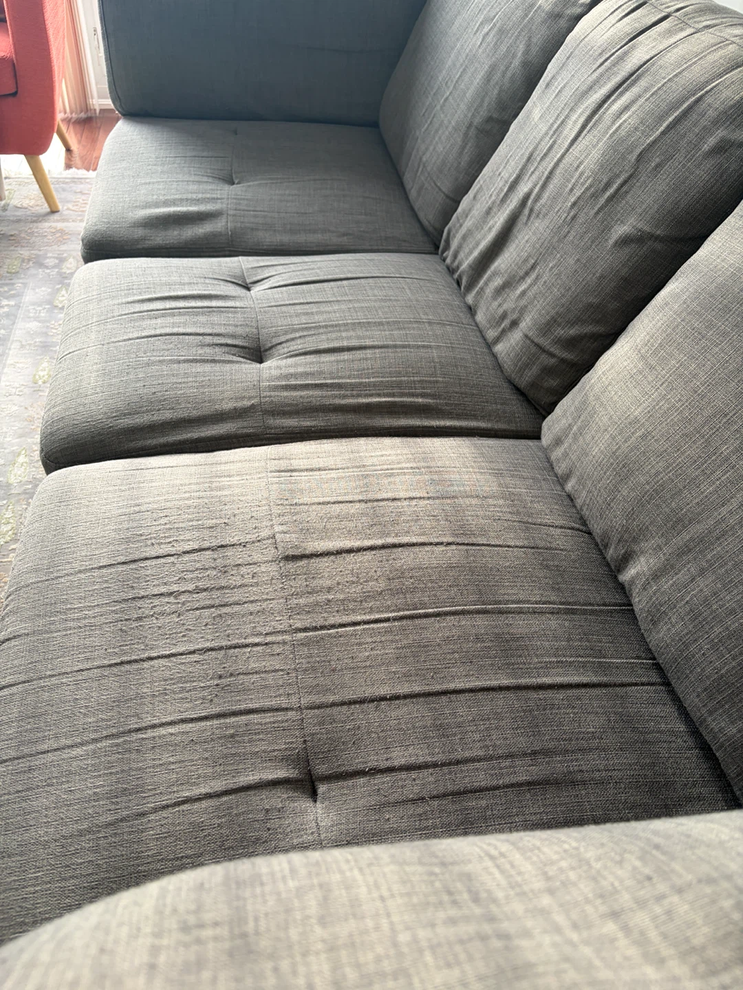 Oakdale Grey Fabric Sofa - photo 4
