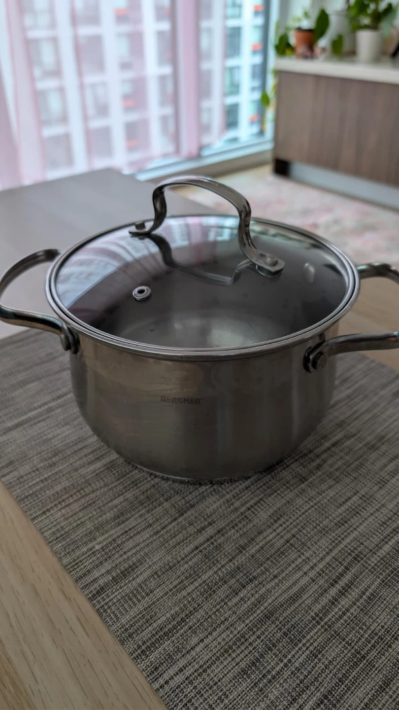 Cuisinart 3Qt Saute Pan & Bergner Pot Set with Glass Lids - photo 5