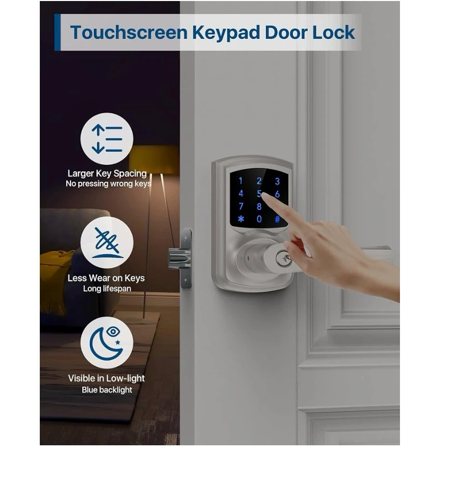 Hidalife HL-669L Keyless Entry Door Lock - photo 2