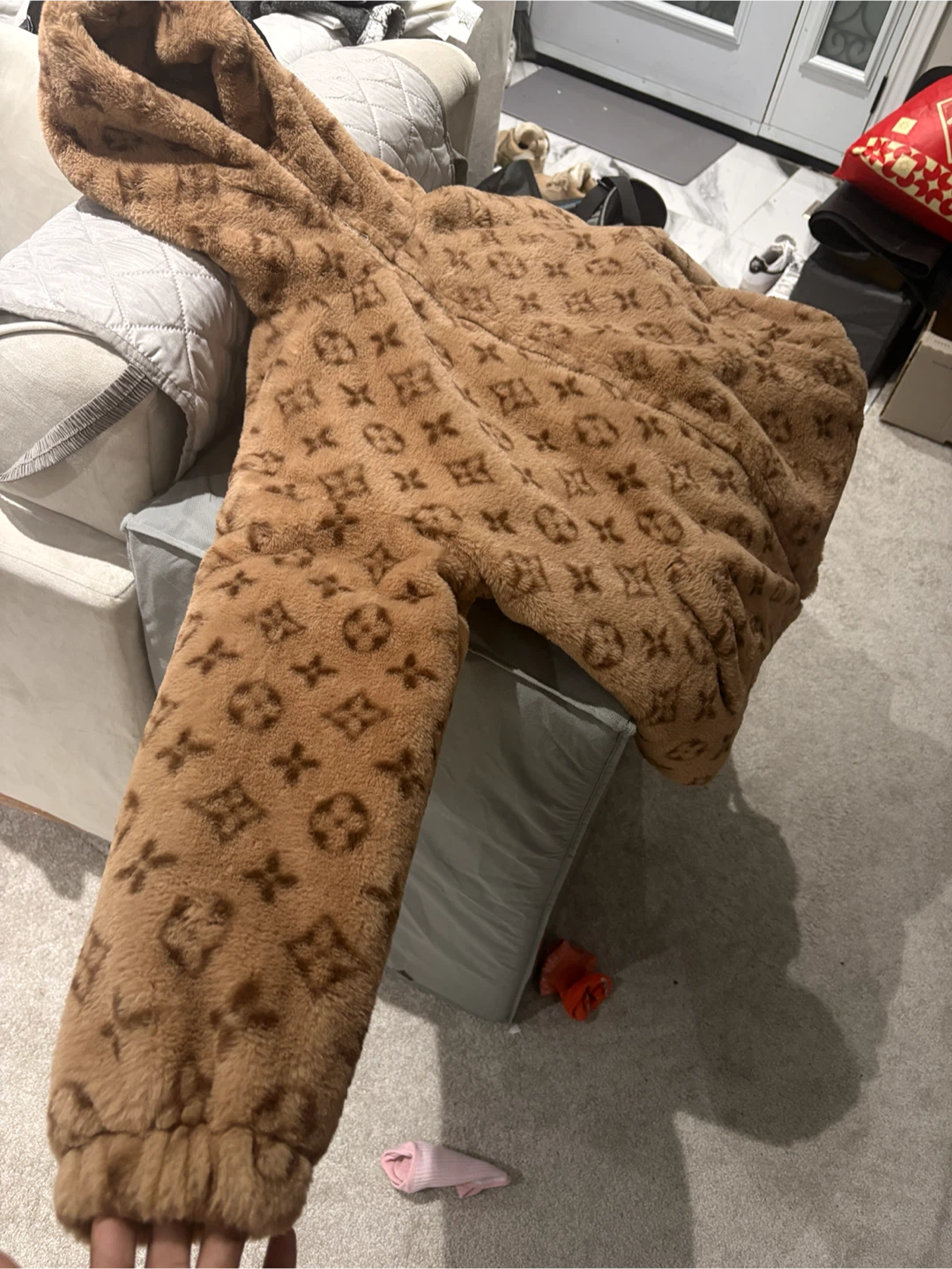 Louis Vuitton Monogram Faux Fur Jacket - photo 2