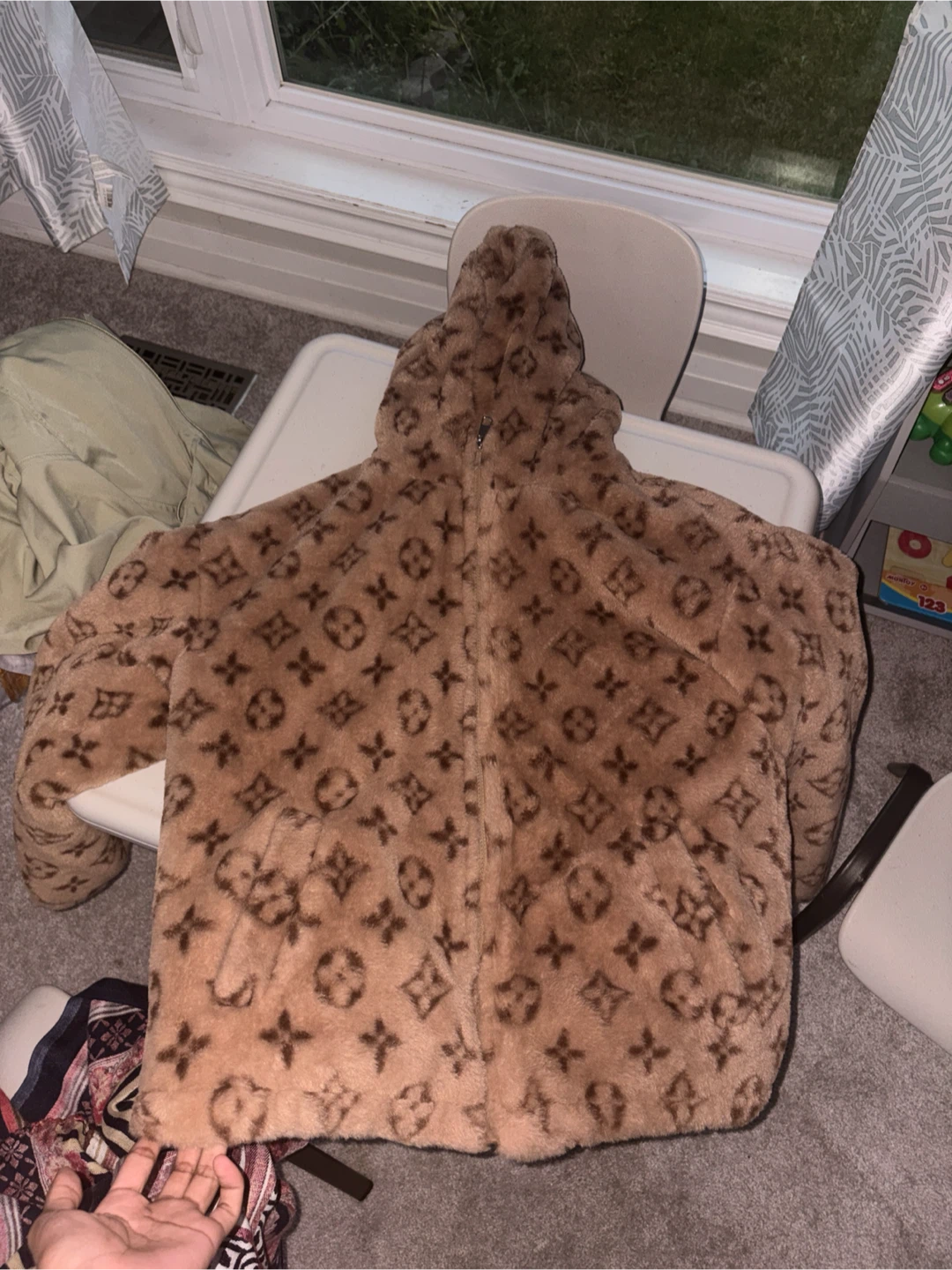 Louis Vuitton Monogram Faux Fur Jacket - photo 3