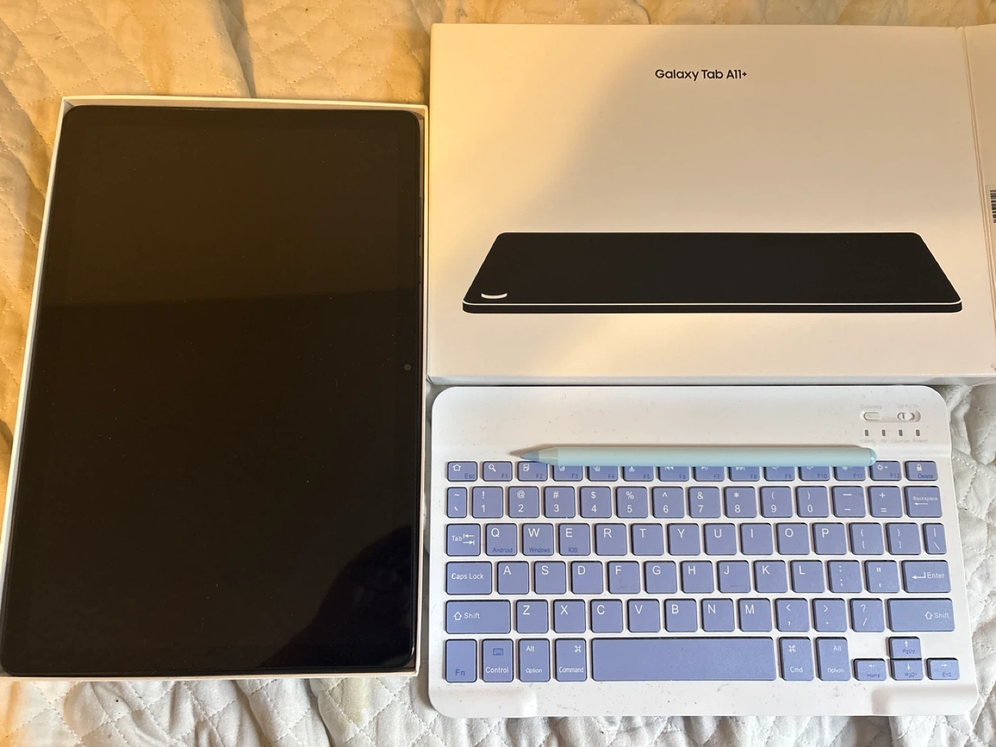 Samsung Galaxy Tab A11+ with Keyboard and Stylus