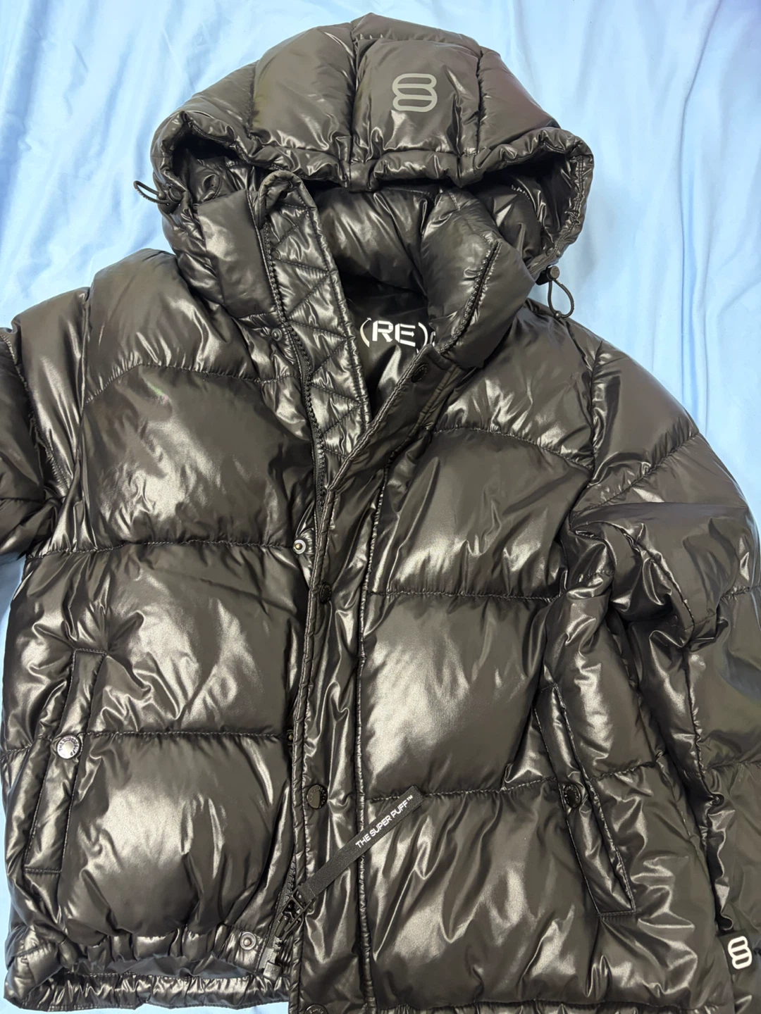 Aritzia The Super RE Puff Jacket - High Gloss Black - photo 3