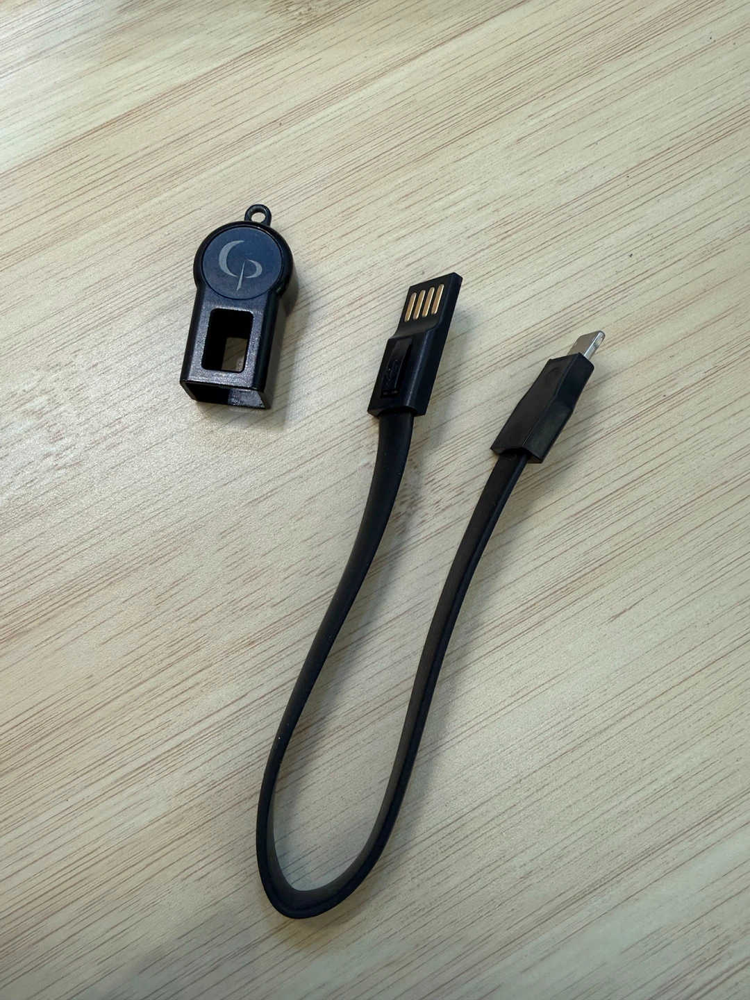 Black USB to Lightning Keychain Charging Cable - photo 3