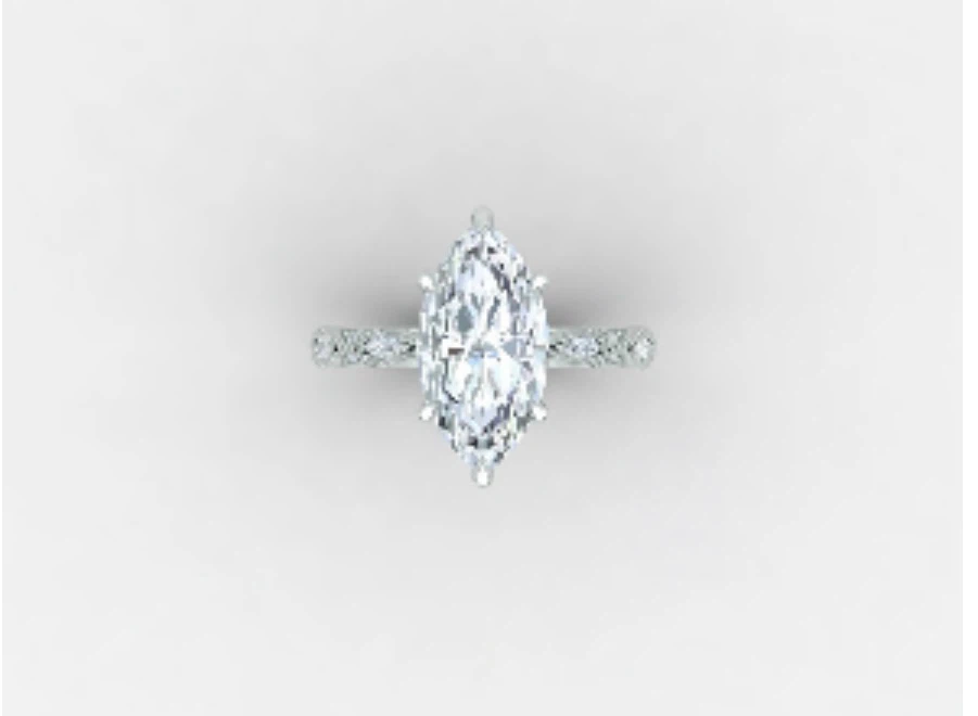 Laboratory Grown Marquise Diamond Ring - photo 2