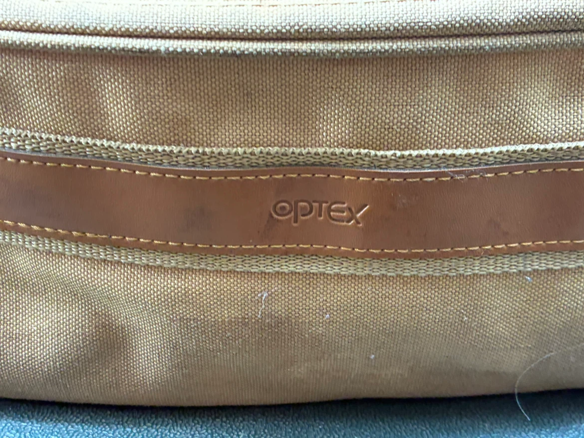 $12 MCM Vintage Optex Camera Bag Rugged Tan Canvas Retro purse - photo 2