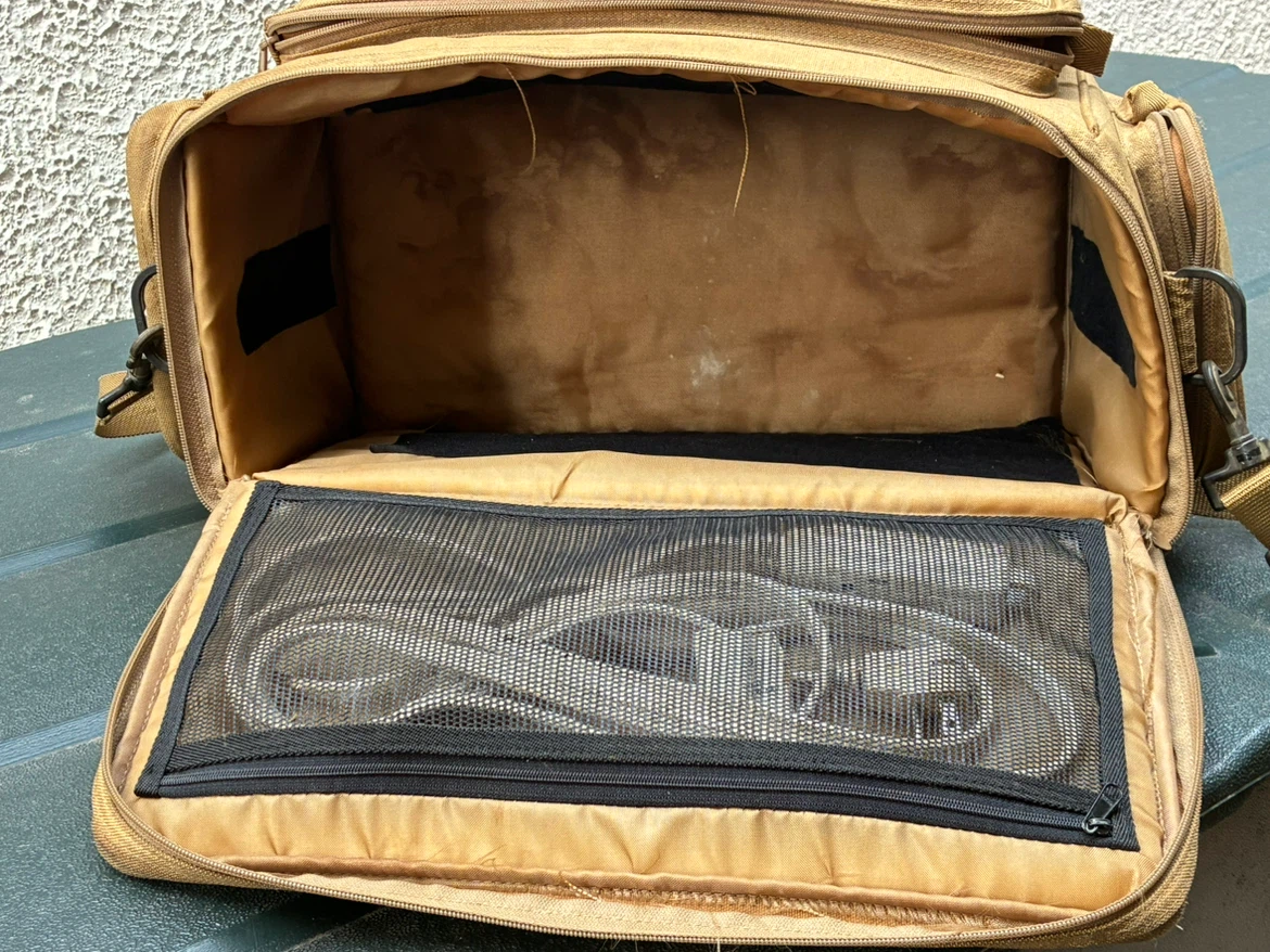 $12 MCM Vintage Optex Camera Bag Rugged Tan Canvas Retro purse - photo 3